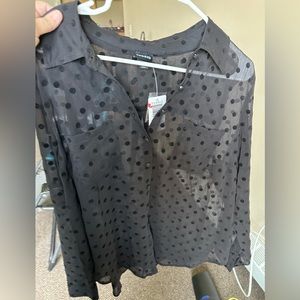 Sheer torrid black top size 0 new